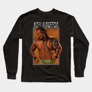 Vintage Wwe Kofi Kingston Long Sleeve T-Shirt